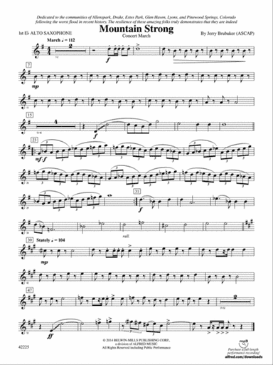 Mountain Strong: E-flat Alto Saxophone
