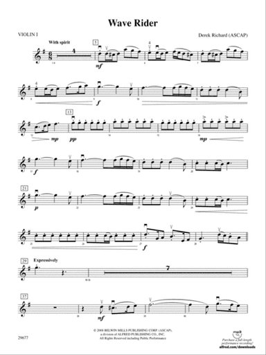 Wave Rider: 1st Violin