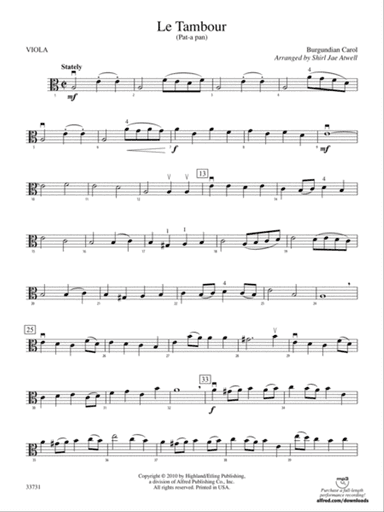 Le Tambour (Pat-a-Pan): Viola