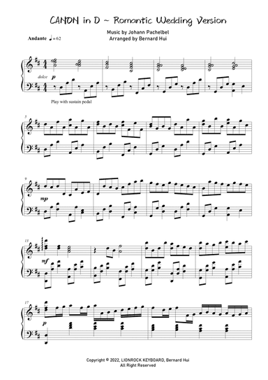 Canon In D - Romantic Wedding Version