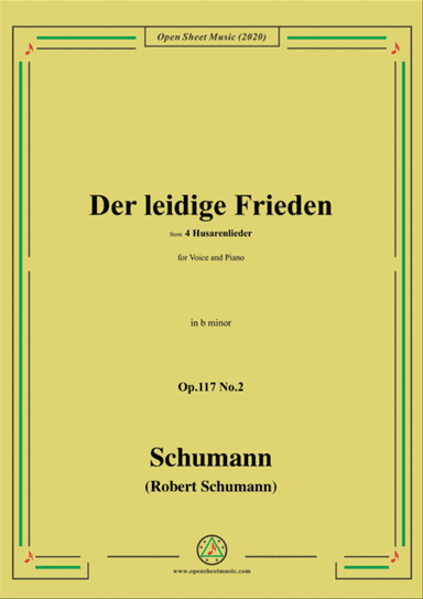 Schumann-Der leidige Frieden,Op.117 No.2,in b minor