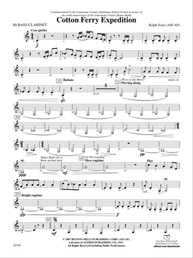 Cotton Ferry Expedition: B-flat Bass Clarinet