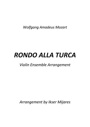 Rondo Alla Turca