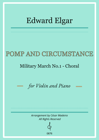Pomp and Circumstance No.1 - Violin and Piano (Full Score and Parts)