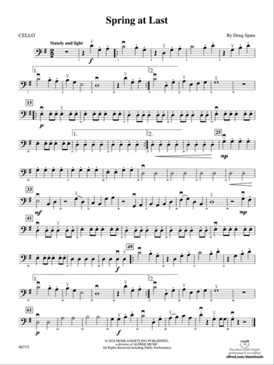 Spring at Last: Cello