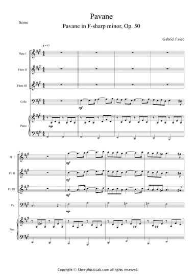 Pavane in F short version