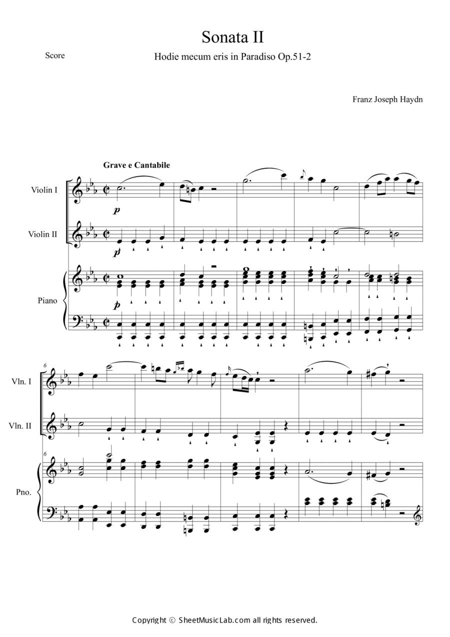 String Quartet, Op. 51: II. Hodie mecum eris in paradiso