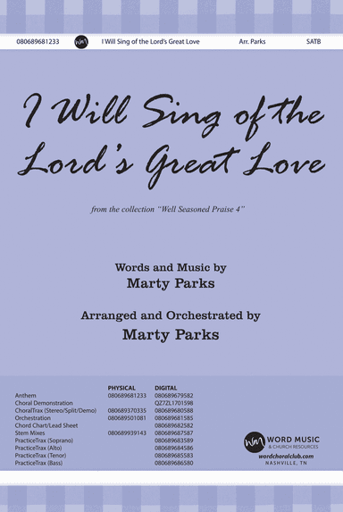 I Will Sing of the Lord's Great Love - Stem Mixes