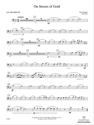 On Streets of Gold: 2nd Trombone