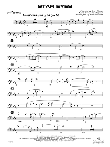 Star Eyes: 1st Trombone