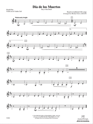 DĂa de los Muertos: (wp) E-flat Tuba T.C.