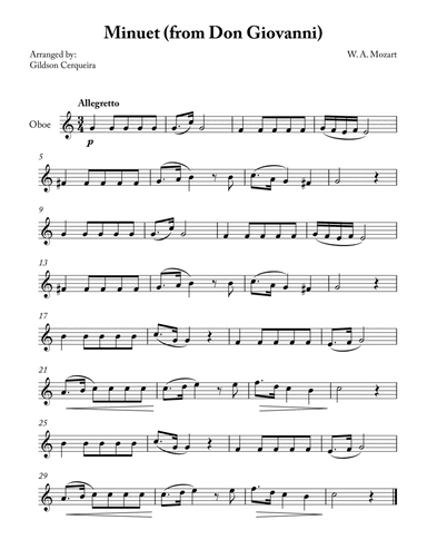 Minuet (from Don Giovanni)