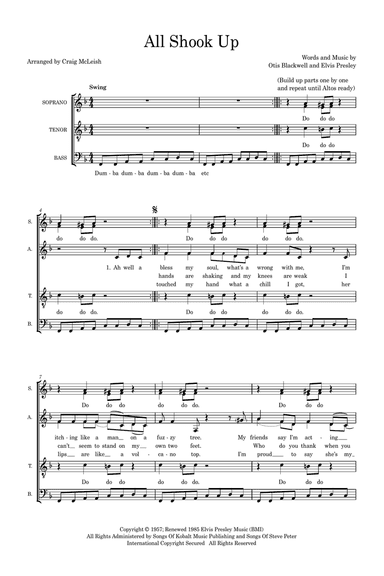 All Shook Up (arr. Craig McLeish)