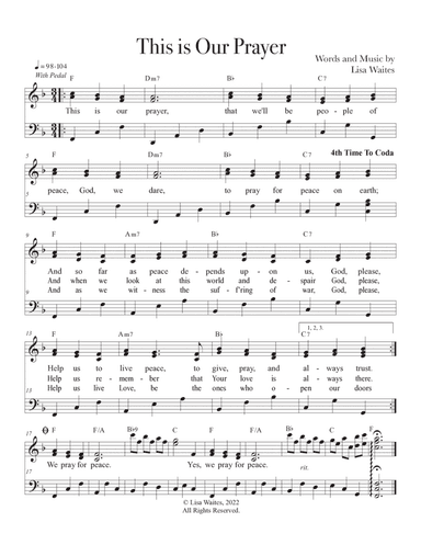 This is Our Prayer