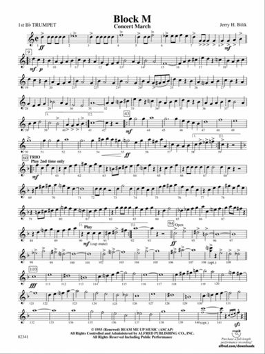 Block M: 1st B-flat Trumpet