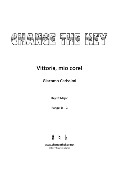 Vittoria, mio core! - D Major
