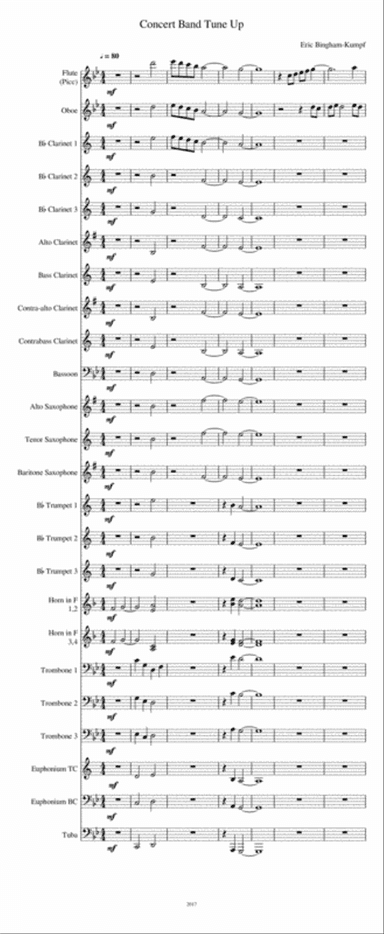 Concert Band Tune Up