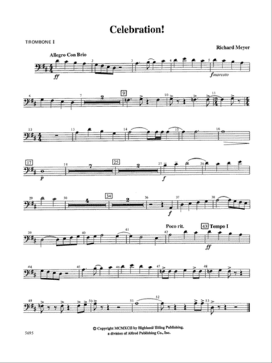 Celebration!: 1st Trombone