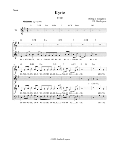 Kyrie (TTBB for Advent)