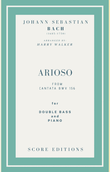 Bach - Arioso from Cantata BWV 156 for Double Bass and Piano