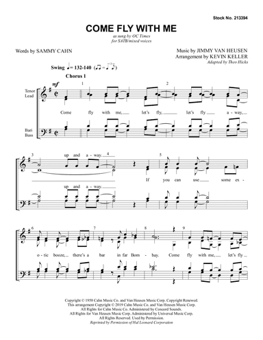 Come Fly With Me (arr. Kevin Keller)