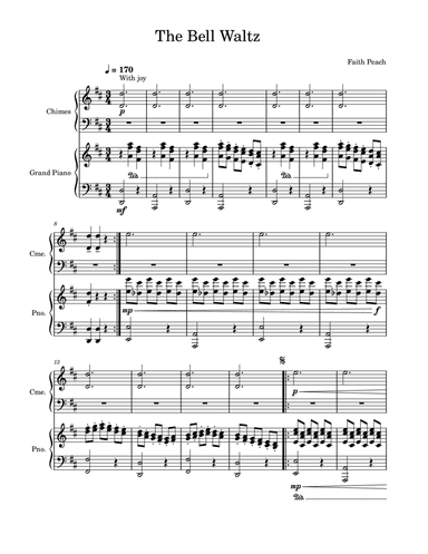 The Bell Waltz - Score Only