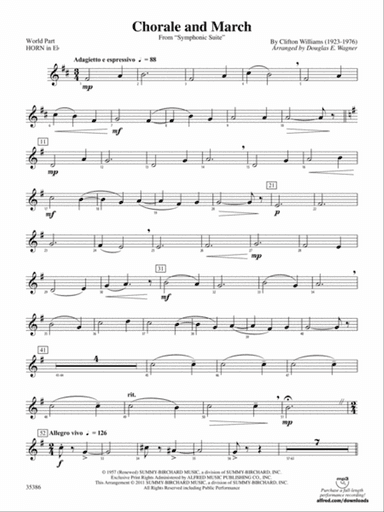 Chorale and March: (wp) 1st Horn in E-flat