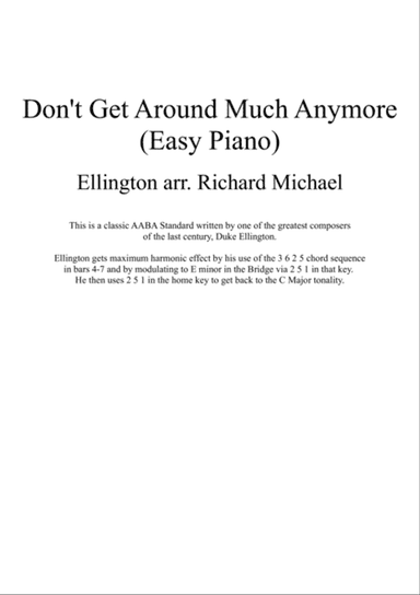 Don't Get Around Much Anymore