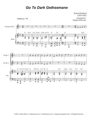 Go To Dark Gethsemane (Duet for Bb-Trumpet)