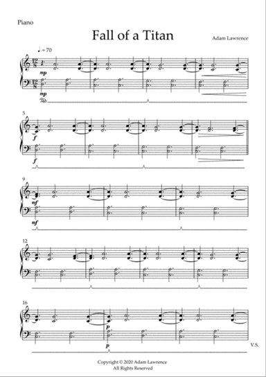 Fall of a Titan - Euphonium Solo - PIANO