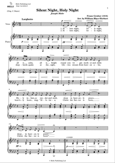 Silent Night, Holy Night (A-flat Major)