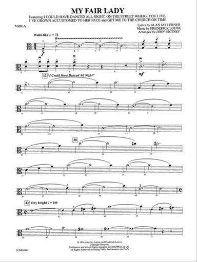 My Fair Lady (Medley): Viola