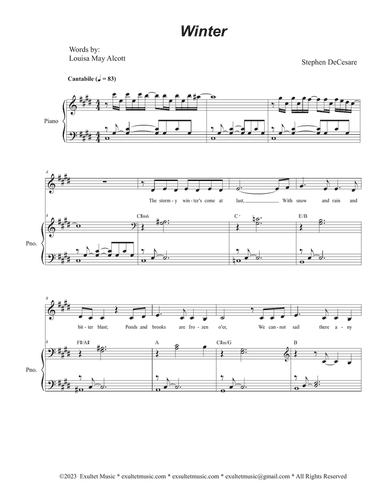 Winter (Vocal solo)