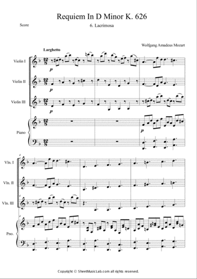 Mozart:Requiem K.626 6.Lacrimosa