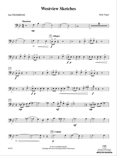 Westview Sketches: 2nd Trombone