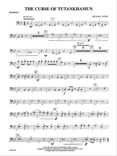 The Curse of Tutankhamun: Bassoon