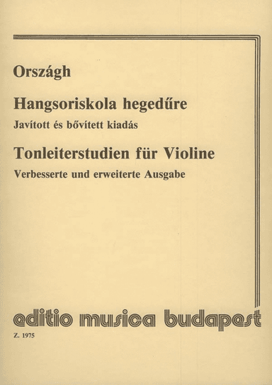 Tonleiterschule fĂĽr Violine