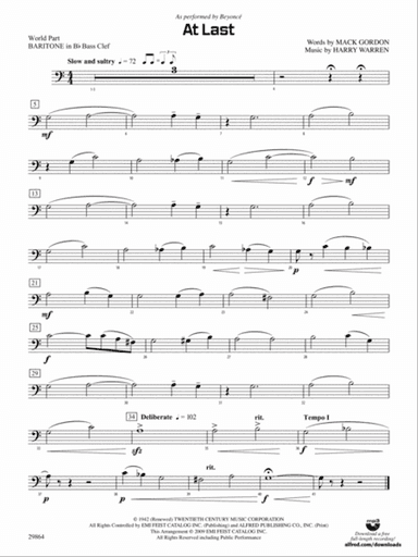 At Last: (wp) B-flat Baritone B.C.