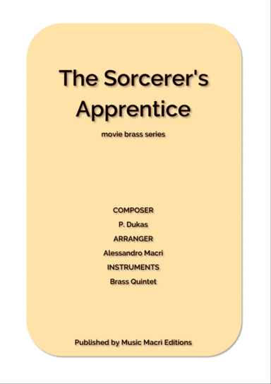 The Sorcerer's Apprentice Movie Brass Series