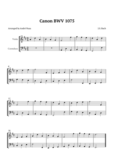 Canon BWV 1075