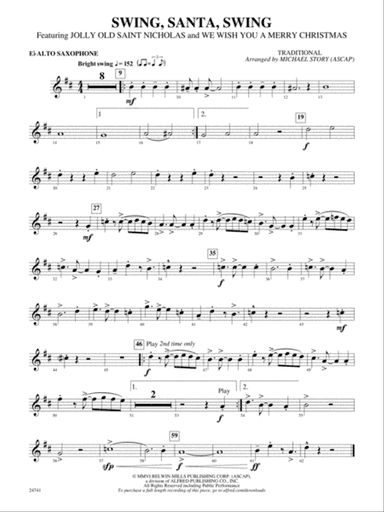 Swing, Santa, Swing: E-flat Alto Saxophone