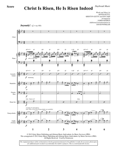 Christ Is Risen, He Is Risen Indeed - Full Score