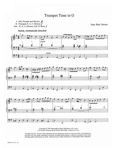 Trumpet Tune in G