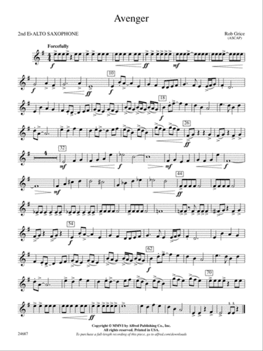 Avenger: 2nd E-flat Alto Saxophone