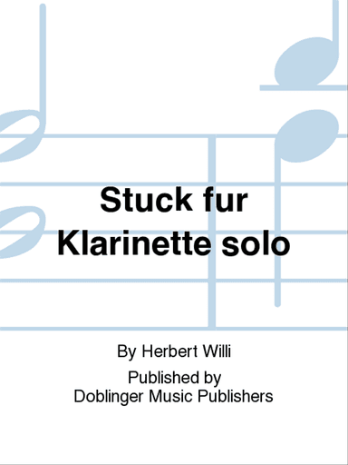 Stuck fur Klarinette solo