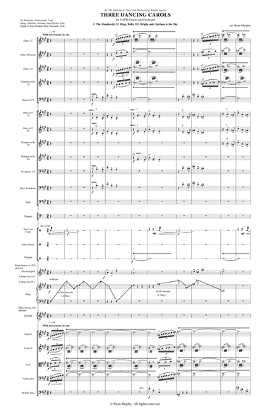 Three Dancing Carols - Orchestration