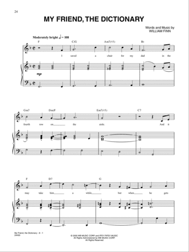 My Friend, The Dictionary (from "The 25th Annual Putnam County Spelling Bee")