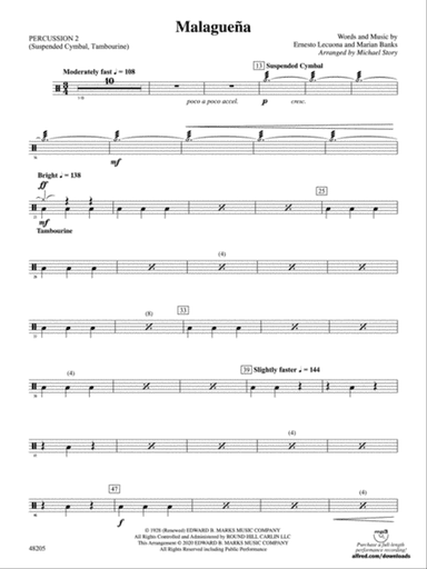 Malagueña: 2nd Percussion