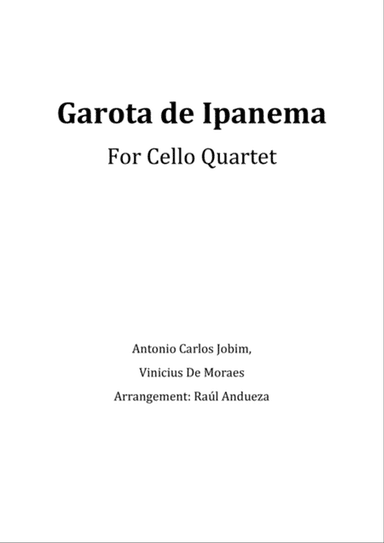 The Girl From Ipanema (Garota De Ipanema)