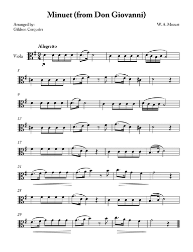 Minuet (from Don Giovanni)